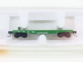 14508-2 Micro-trains Z Scale Mtl Bn Burlington Northern Flat Car #612765