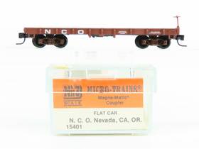 15401 Micro-trains Nn3 Scale Kadee Mtl Nco Nevada California Oregon Flat Car