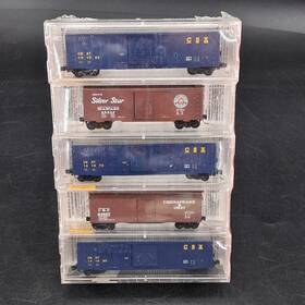 19992 Micro-trains Set Of 5 N Csx Merger Bonus Bundle Box Car C&o Nib Sealed