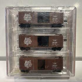 20029 Micro-trains N Scale New York Haven And Hartford 40ft Box Car 3-pack #20029