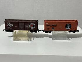 21010-22040 Micro-trains 21011 21010 Ic 22041 22040 Np 2 40ft Box Cars No Label Kadee N