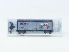 21320 Micro-trains N Scale Mtl Il Illinois State 40ft Box Car #1818 Sealed