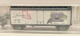 21385 Micro-trains N Scale State Car Louisiana La 1812 40ft Box # New