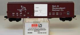 25105 Micro-trains 25380 N B&h 50ft Single Door Rib Side Boxcar Without Roofwalk #25105 Ln