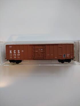 27190 Micro-trains N Scale Kansas City Afc 50ft Rib Side Box Car Vintage