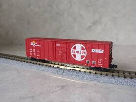 152321 Micro-trains 27250 N Scale 50 Rib Side Boxcar Santa Fe Atsf Ny
