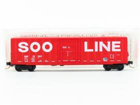 22134 Micro-trains 27260 N Scale Mtl Soo Line 50ft Rib Side Plug Door Boxcar #22134