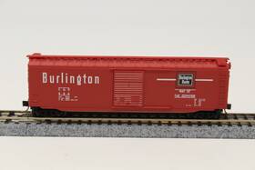 Micro-trains 31260 N Scale 50ft Box Car Burlington C&s 924 Red