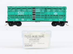 28463 Micro-trains 35040 N Scale Mtl/kadee Nyc New York Central 40ft Stock Car #28463