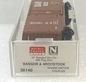 38140 Micro-trains N Scale Mtl Bar Bangor And Aroostook 50ft Box Car #6630 Ln/box