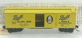 42030 Micro-trains N Mwr Muncie Western Inch Ball Glass Jars Box Car #1022 Ln/box
