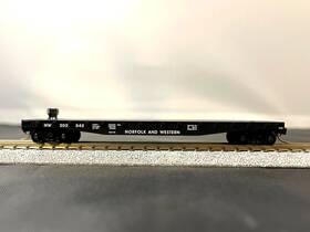 45020 Micro-trains N-scale Norfold And Western 50ft Flat Car