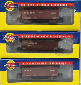 3-athearn Micro-trains 47230 N Scale 36 Boxcars 2-d&rg And Virginia&truckee #s 10978 10994&10978 New