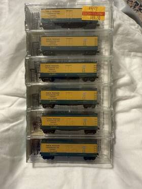 40ftwood Micro-trains 49272 N Scale 6 Pk Sheathed Reefers North Western Refrig 40ftwood Micro-trains 49272 N Scale 6 Pk Sheathed Reefers North Western Refrig