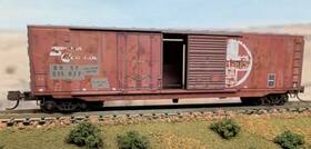 93502 Micro-trains 525140081851 N Scale 50ft Box Car Plug Door Atsf Weathered Bnsf Family Tree