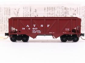180847 Micro-trains 57010 N Scale Mtl/kadee Atsf Railway 33ft Hopper Car #180847 With Load