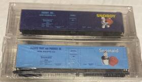 69112 Micro-trains 695140026784 N Scale Snoboy / Snomaid 2 Pc Reefer Set Rd# 101 102
