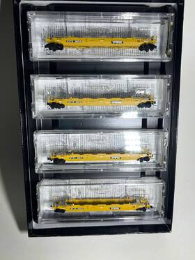 Micro-trains 695140032235 Z-scale Train Mtl Trailer Well Cars - 4-car Runner Pak New In Box