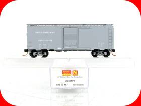 02000467 Micro Trains 695140065042 N Scale Us Navy 40ft Box Car - Usn 51-02455 Rare