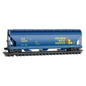 Micro Trains 695140086764 N Scale Covered Hopper Kansas City Southern Kcs Golden West