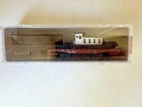 04500760 Micro Trains 695140086788 Micro-trains #04500760 N Scale 50ft Flatcar With Boat Load-cotton Belt Ssw #85237