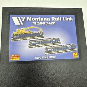 100503 Micro-trains 695140086948 N Scale Montana Rail Link Tie Loader 3 Pack 40004 40005 Set