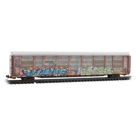 Micro-trains 695140087891 Norfolk Southern 89ft Tri-level Closed Autorack Weathered Mtl# 111 44 480 N-scale