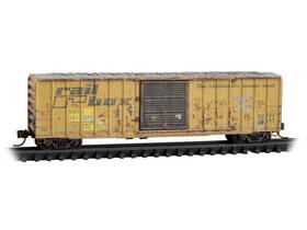 02544445 Micro-trains 695140090501 N Scale Mtl Sbd/ex-railbox 50ft Box Car #141573 - Weathered 02544445 Micro-trains 695140090501 N Scale Mtl Sbd/ex-railbox 50ft Box Car #141573 - Weathered
