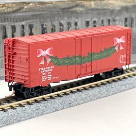 74060 Micro-trains Evergreen Express 40 Ft Christmas Boxcar Mtl 474 N Scale