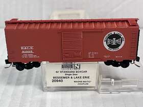 81005 Micro-trains 81370 N Scale Bessemer And Lake Erie Box Car 20940 B&le Ble