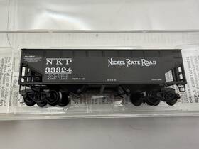 33324 Micro-trains 87020 N Scale Mtl Nkp Nickel Plate Road 33ft 2-bay Hopper #33324 33324 Micro-trains 87020 N Scale Mtl Nkp Nickel Plate Road 33ft 2-bay Hopper #33324