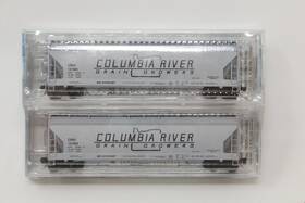 94000-1 Micro-trains N Scale 3-bay Acf Covered Hopper Columbia River 2 Pack