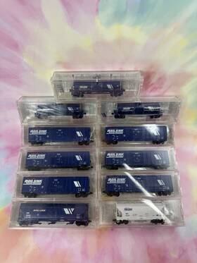 92110 Micro-trains 94080 Lot Of 11 N Scale Mtl Montana Rail Link 65390 27240 New