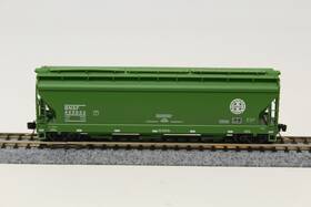 Micro-trains 94110 N Scale 3-bay Acf Covered Hopper Bnsf 422033 Green