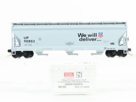 90802 Micro-trains 94120 N Scale Mtl Up Union Pacific 3-bay Covered Hopper #90802