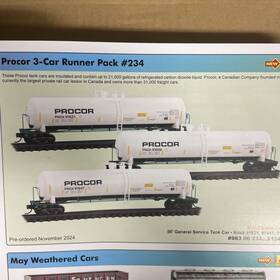 983-00-234 Micro-trains New N-scale Mt Procor 3-pack 124.95 Make Offer Just Arrived