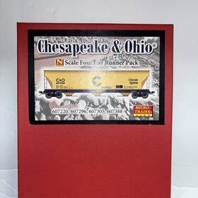 983-00-237 Micro-trains Chesapeake And Ohio N Scale Center Flow Hopper Car - Nos 4 Runner Pack