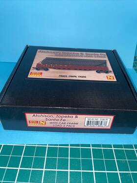 983-02-242 Micro-trains New N-scale Mt Atsf 3-pack With Car Frames 106.95