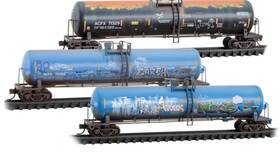 98305101 Micro-trains N 56ft General Service Tank Cars Weathered Acfx Pack Of 3