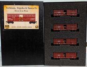 99300188 Micro-trains N Scale 40ft Stock Car With Cow Loads Atsf #99300188