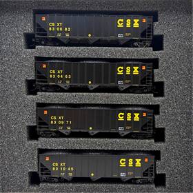 Micro-trains 99300189 N Rd4 Coal Hopper With Load Four Car Runner Pack Csx