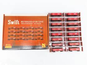 99301925 Micro-trains N Scale Mtl Srlx Swift Wood Reefer 16-pack - Weathered