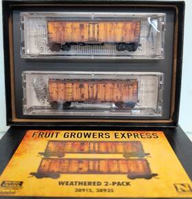 99305014 Micro-trains N Scale Fruit Growers Express 40ft Steel Ice Reefer Weathered