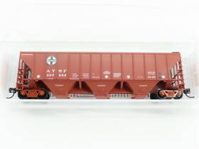 09600212 Micro-trains Line N Scale Mtl Atsf Santa Fe 3-bay Covered Hopper Car #307889 09600212 Micro-trains Line N Scale Mtl Atsf Santa Fe 3-bay Covered Hopper Car #307889
