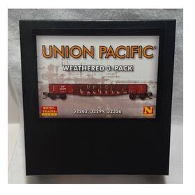 32263 Micro-trains Line N Union Pacific Weathered Freight Car 3-pack Brown