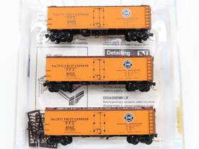 59012 Micro-trains Line N Mtl Pfe Pacific Fruit Express 40ft Steel Reefers 3-car Set