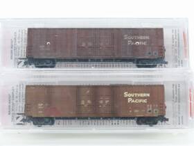 10344100 Micro-trains Line 695140010738 N Scale Mtl Sp 60ft Box Cars 2-pack - Weathered Sealed