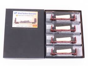 99301700 Micro-trains Line 695140065257 N Mtl Up Bulkhead Flat Car With Wind Turbine Generator 4-pack