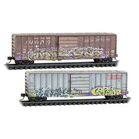 98305091 Micro-trains Line 695140088584 N Ferrocarril Del Sureste Ndem Weathered 50ft Boxcar Set