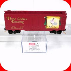 02100509 Micro-trains Line Mtl N Scale Nine Ladies Dancing 12 Days Christmas Box Car
